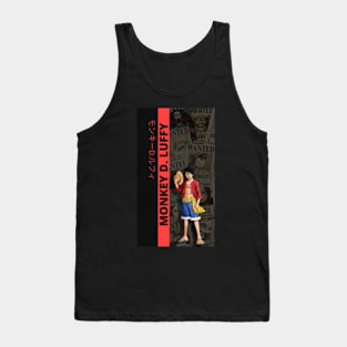 monkey d.luffy anime one piece manga Tank Top